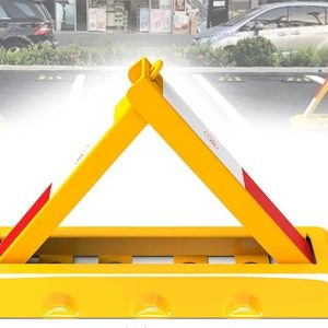 Parking Space Lock,Folding Parking Barrier,Car Parking Pole Triangular,Manual Parking Blocker,Lockable Parking Barrier,Heavy Duty Parking Security Bollards,70*40cm