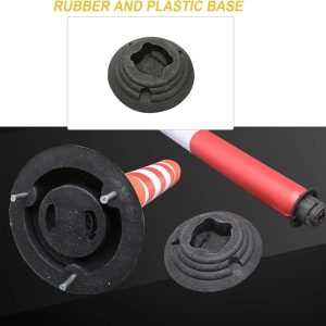 Traffic Memory Post, Reflective Highway Contra Flow Delineator Barrier Traffic Delineator Posts Portable Parking Pole Barrier 50cm