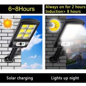 solar flashlight with motion sensor + remote control