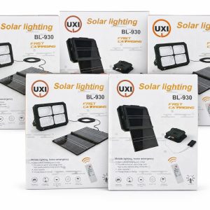 Solar Lighting System with Remote Control | Outdoor LED Flood Light Kit