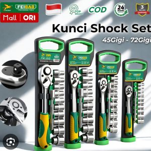 Feibao set Socket Set with Ratchet & Extension Bar 12pcs