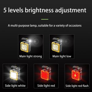 TOACH Multifunctional COB LED Portable Camping Light with Tools Set Waterproof Work Lamp Red Warning Light Repairing Outdoor
