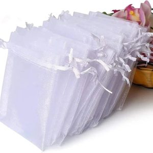 Organza Veil Bags for Wedding Favors, Party, Jewelery Holder -