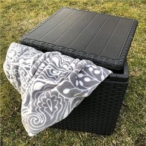 Plastic Storage Box for Balcony / Garden / Rattan 37 x 37 x 37 cm