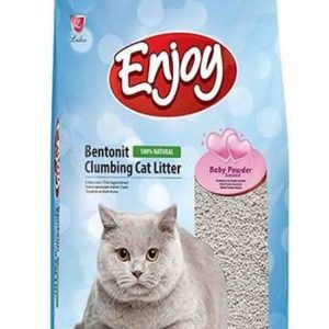 Enjoy Baby Powder  Scented Fine-Grained Cat Litter 10lt