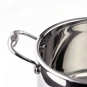 Stockpot,Drum-Shaped Pot Deepening Pot,Stainless Steel Soup Pot Uncoated Composite Bottom