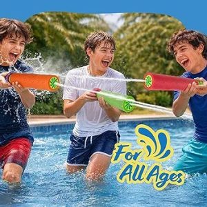 Water Guns for Kids   Pool Toys  Fun Foam Water Guns  Fighting Toys Summer Beach Party Outdoor Activities for Children Ages 4-8, 6-8, 8-12