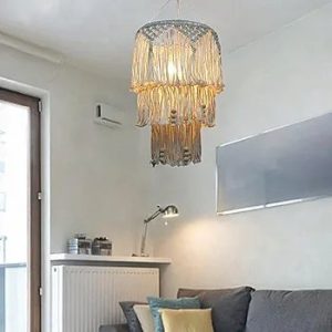 Boho Lamp Shade Nordic Modern Gift Macrame Lampshade for Bathroom Hotel Home | Lamp Shades | Lamps, Lighting & Ceiling Fans