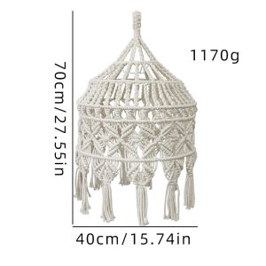 Boho Lamp Shade Ceiling Chandelier Lampshade for Indoor Bathroom Living Room