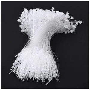 Plastic Packing Fasten String Cable Cord Loop Tie  1000pcs Transparent color