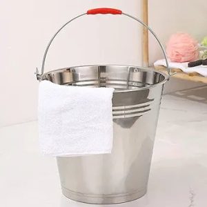 Stainless Steel Milk Bucket  , Metal Milk Jug, Ice Bucket, Goat's Milk Bucket, Multi-Liquid Container for Home Pastures