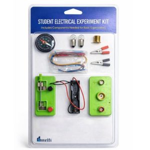 Student Electrical Experiment Kit | Basic Electric Circuit Learning STEM Kit with Switch, Bulb, Battery Holder, Wires & Compass | Science Educational Kit for School Projects