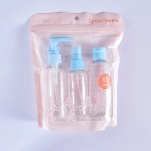 3Pcs Travel Size 100 ml Refillable Spray Bottle Set for Toiletries – TSA Approved Portable Cosmetic Containers for Shampoo, Lotion, Perfume & Skincare