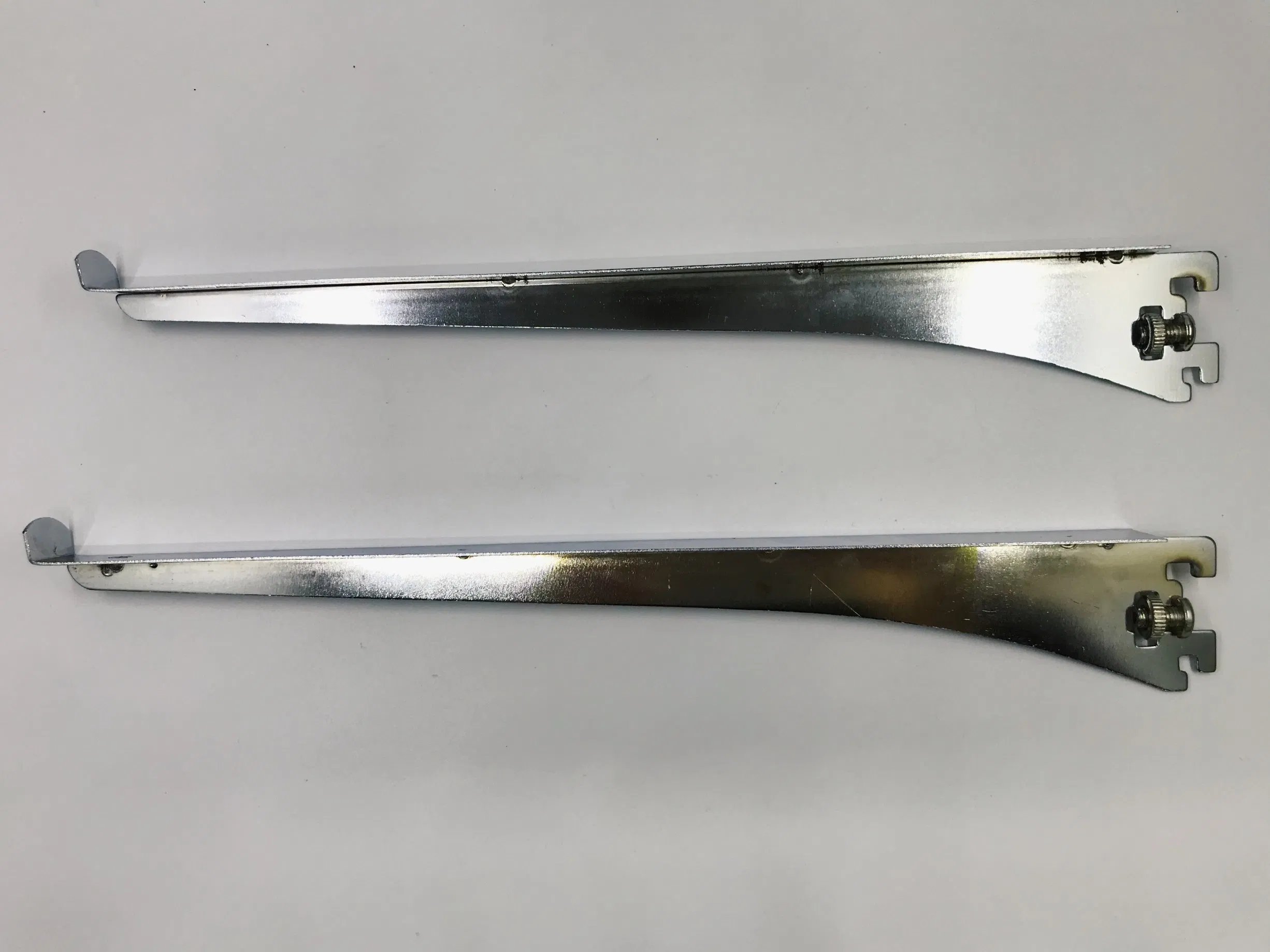 single slot stainles steel Shelf Brackets with end for Wall Rails Shelves Wall Solid Steel 1pc Copy