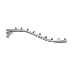 Column Single Slotted 6mm Channel  Wire Display Hook with ball 1pc 9mm 40cm