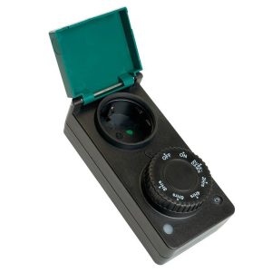 Electrical Socket with Twilight Sensor - Electrical Socket Timer with 4 Periods and Programmable Function - Sunset - Socket with Timer for Outdoor