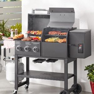 expert grillBbq Grill 3 Burner Gas Grill and Pellet