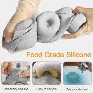 Baking Mold Silicone Mold Cookies, 3D Baking Cups Spiral Cake Baking Mould for Baking Dessert Mousse Baking Cups Silicone Mould for Cake Decoration, Jelly, Pudding, Chocolate (6 cells