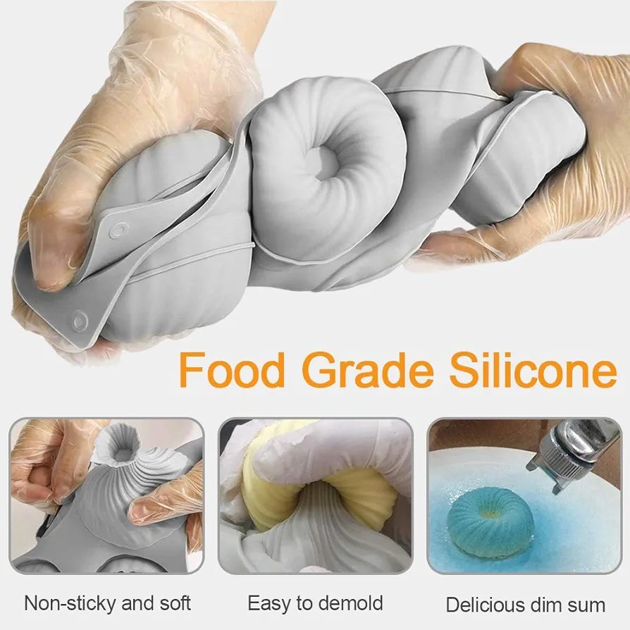 Baking Mold Silicone Mold Cookies, 3D Baking Cups Spiral Cake Baking Mould for Baking Dessert Mousse Baking Cups Silicone Mould for Cake Decoration, Jelly, Pudding, Chocolate (6 cells