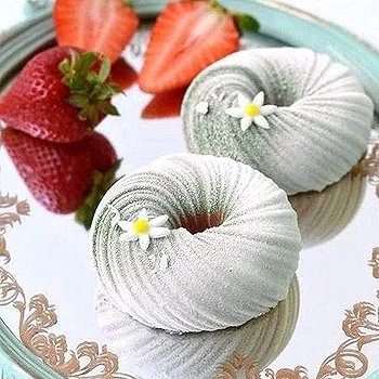 Baking Mold Silicone Mold Cookies, 3D Baking Cups Spiral Cake Baking Mould for Baking Dessert Mousse Baking Cups Silicone Mould for Cake Decoration, Jelly, Pudding, Chocolate (6 cells - Image 3