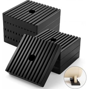 Ribbed Rubber Anti Vibration Pads for Heavy Duty Equipments, 10*10*3cm Center Isolation Pad for Air Compressor, Washer and Dryer, Air 1pc Copy