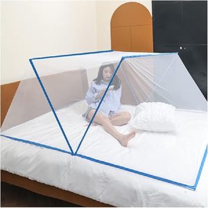 Portable Folding Mosquito Net, Bed Mosquito Net,  Suitable for Adult Bed/Sofa/Outdoor, 100 * 190 * 80Cm/Blue/135 * 190 * 80Cm