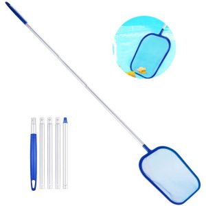Pool Net, Net Pool Cleaning With Aluminum Telescopic Pole Swimming Pool Leaf Skimmer Net Leaf Net With Net Attachment Surface Net