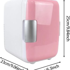 Mini Personal Fridge Compact 12V Personal Refrigerator for Office Home Cabin  4liter