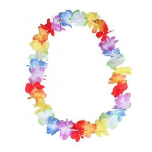 Hawaiian Colorful Flower Leis Necklace