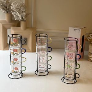 coffee cup with stand 4pcs