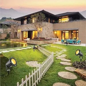 Garden Light Yg 7W Black LED Light with a warm white color, ideal for garden and landscape lighting - Kilak