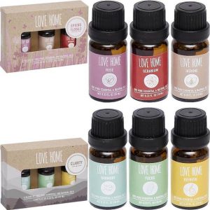 Set of aromatic oils with different scents 3 pcs. 10 ml each in a cardboard box