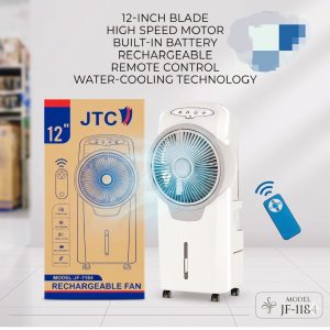 jtc rechargable air cooler portable