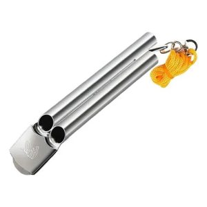 Survival Whistle, 2-Tone Whistle, Loud 2-Tone Whistle, High Pitched Whistle for Outdoors, Multifunctional Whistle with Lanyard