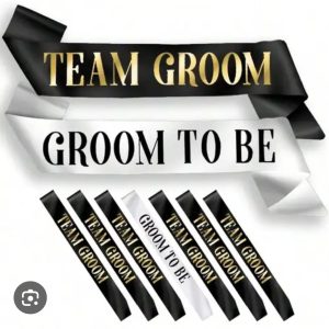 Groom to Be Sash Funny Wedding engagement Bachelor party Photo props Gift Idea from Bride