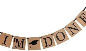 I'm done promo banner hanging strip