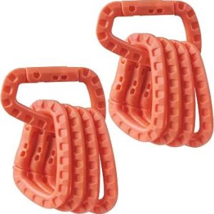 Tactical Carabiners Keychain D Rings Spring Snap Gear Clip Utility Hooks Backpack Hanging Buckle Travelling for Camping 1pc