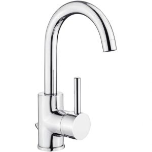 wellwater flora Washbasin tap »FIORA«, brass, polished, 3/8", incl. drain fitting