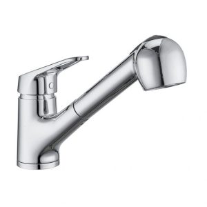 Kitchen faucet "Andria", pull-out spray head, chrome-