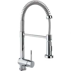 Kitchen faucet " with pull-out spray head, chrome-colored