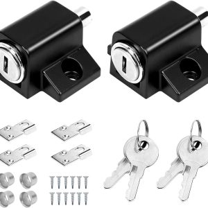 Sliding window lock set with key for vertical and horizontal sliding window doors, easy to install, adjustable security window 1pc