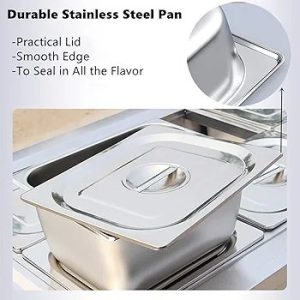 Buffet restaurant stainless steel  container 4 well 40*34cm