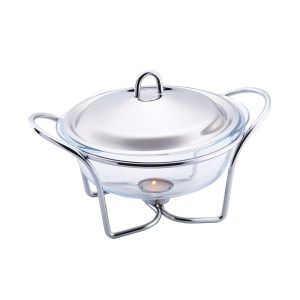 Stainless Steel Food Warmer Hot Plate Tray Candle Buffet Server 3.75l