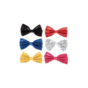 Bow Ties Assorted Color LED Party Props Wedding Party Accessories 6pcs 10cm