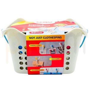 Clothespin Liao Bucket L130023 50 pcs 8*1.5cm 4 colors. They have bright colors and