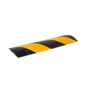 Speed ​​bumps, high-strength modular road rubber speed bumps, yellow and black rubber with cash cable 1 tray open 
100*13*3cm