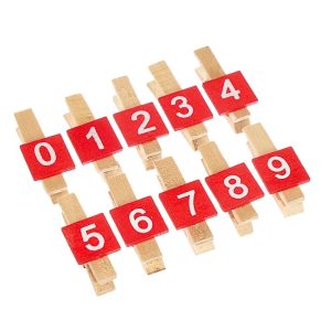 Clothespin "Numbers"
3.5cm 10 pcs
