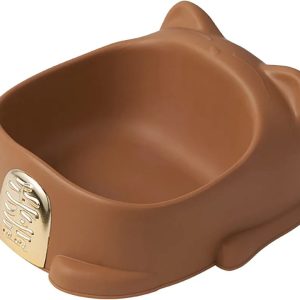 Lucky Cat Shape Large Capacity Round Edge Cat Food Bowl for Outdoor Cats 22*20*9cm