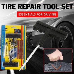 Tubeless Tire Puncture Plug Repair Tool Kit for Car/Bike and Auto