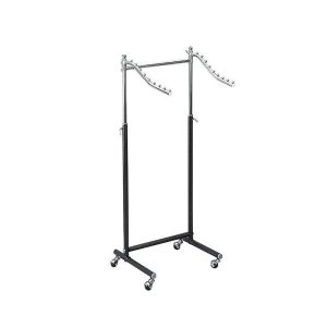 singel sided free standing clothes stand double rack 45*180cm